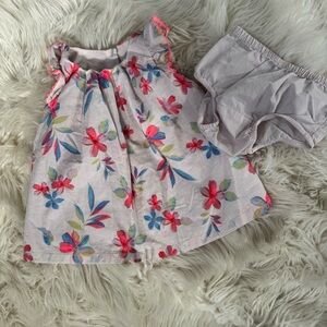 Floral Baby Dress with Bloomers